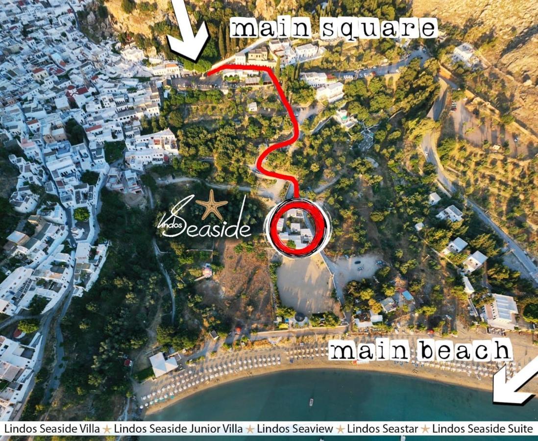 Lindos Seaview Apartment エクステリア 写真